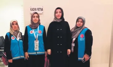 Kadın hacı adaylarına fetva hizmeti