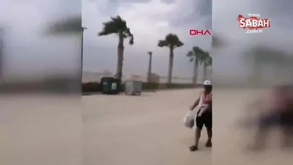 Aydın'da 15 dakika süren 'fırtına' günlük yaşamı olumsuz etkiledi | Video