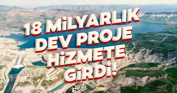 18 milyarlık dev proje hizmete girdi! Açılışı Başkan Erdoğan ve Tarım Bakanı Pakdemirli yaptı