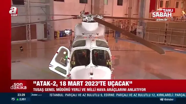 Son dakika! TUSAŞ Genel Müdürü Temel Kotil: ATAK-2, 18 Mart 2023’te uçacak! | Video