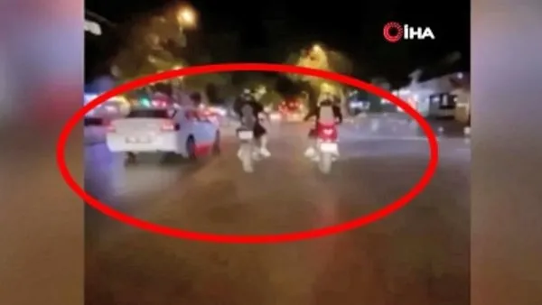 İstanbul'da terör estiren magandalar skandal görüntüleri övünerek sosyal medyadan böyle paylaştılar | Video