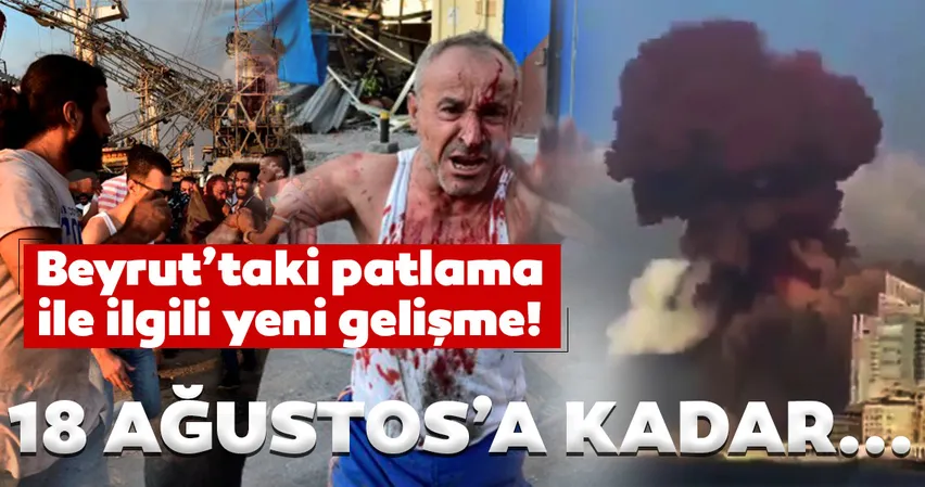 Lübnan'da şiddetli patlama! Beyrut'ta patlamanın ardından OHAL ilan edildi