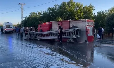 Malatya’da yangına giden itfaiye aracı devrildi: 3 yaralı