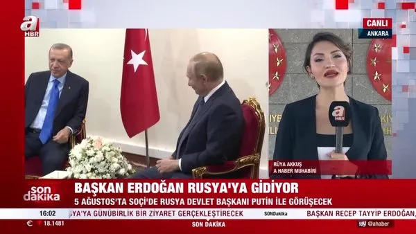 Son Dakika: Başkan Erdoğan Rusya'ya gidiyor! Putin ile görüşecek | Video