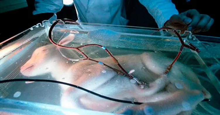 Kuzuyu yapay rahimde büyüttüler