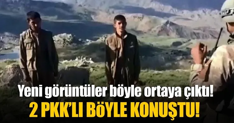 Siirt’te teslim olan 2 PKK’lı böyle konuştu