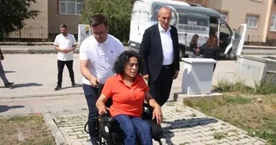 Komşularıyla çıkan kavgada yaralanan engelliye akülü araç hediye edildi #erzurum