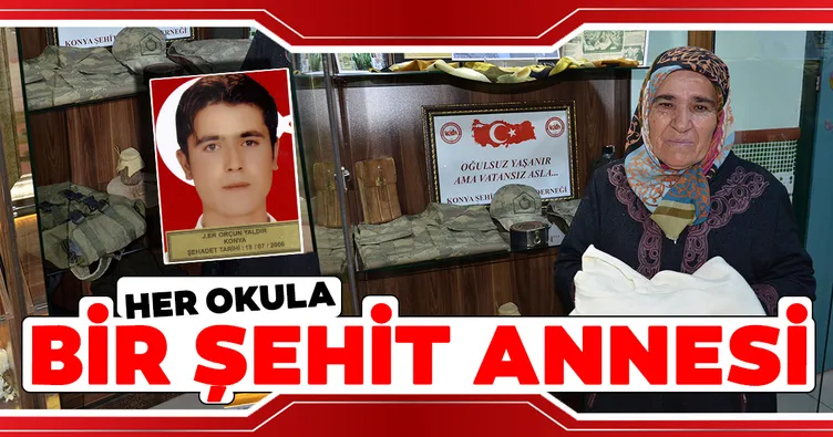 Her okula bir şehit annesi