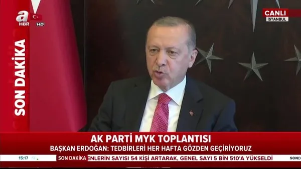 Cumhurbaşkanı Erdoğan'dan AK Parti MYK toplantısında flaş açıklamalar | Video