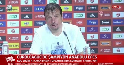 Barcelona-Anadolu Efes maçı sonrası Ergin Ataman’dan açıklamalar!