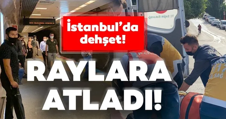 Son dakika: İstanbul’da bir kişi raylara atladı!