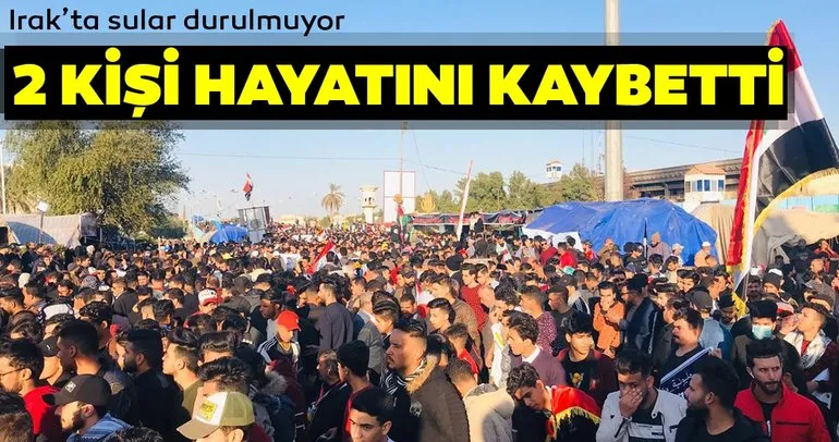 Bağdat’taki hükümet karşıtı gösteride 2 kişi hayatını kaybetti