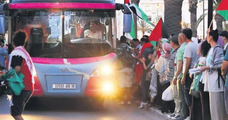 Mağrip konvoyu bin aktivistle Refah yolunda
