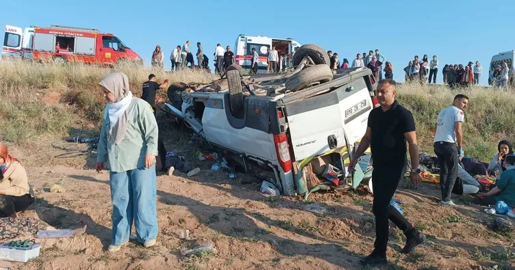 İşçi servisi kaza yaptı: 15 yaralı