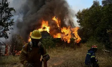 Yunanistan’da yangın! 110 çocuk tahliye edildi