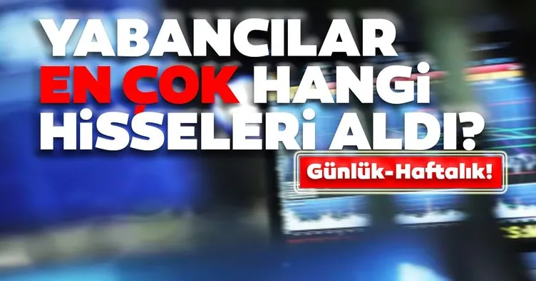 Borsa İstanbul’da günlük-haftalık yabancı payları 29/09/2020