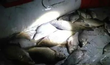 Sazlıdere Barajı’nda kaçak balık avlayanlar yakalandı