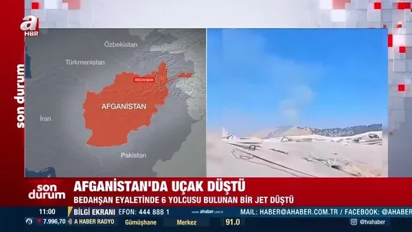 Hindistan'a ait yolcu uçağı Afganistan'da düştü | Video
