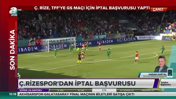 Rizespor'dan Galatasaray maçı için 