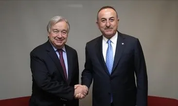 Bakan Çavuşoğlu BM Genel Sekreteri Antonio Guterres ile görüştü