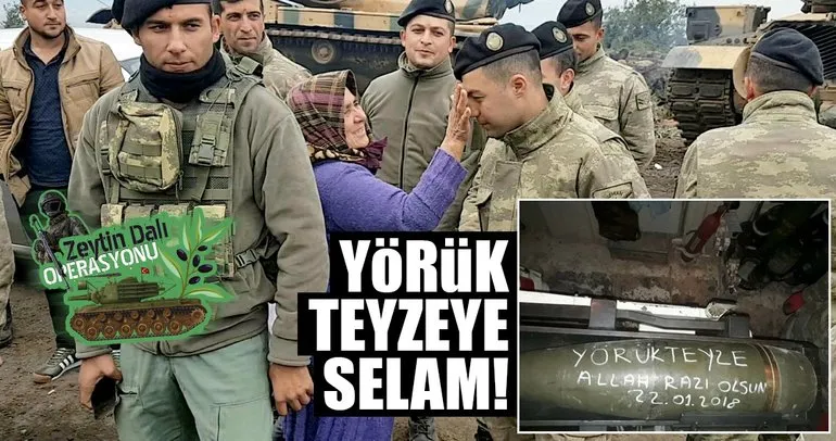 Mehmetçik Yörük teyzeyi unutmadı