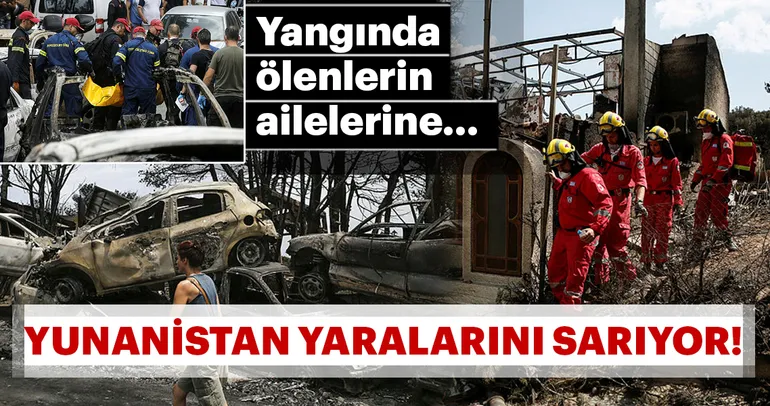 Yunan hükümetinden yangın tazminatı