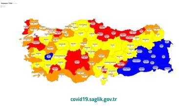 Adana, Konya ve Şanlıurfa hangi risk grubunda? Adana, Konya, Şanlıurfa hangi renk kodu?