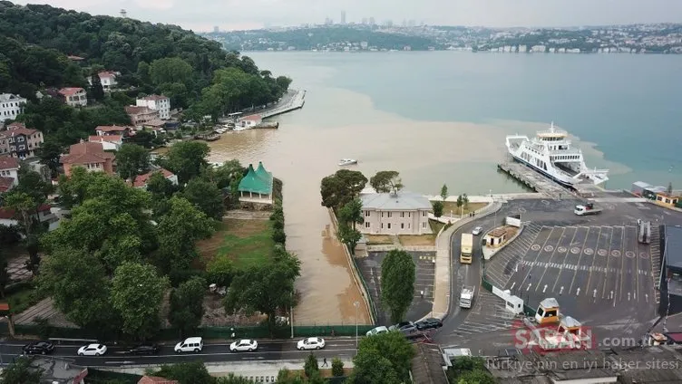 İstanbul’da endişe verici görüntüler! ’Boğaz’a çamurlu su aktı