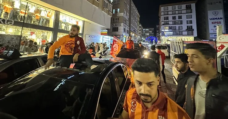 Şanlıurfa’da Galatasaray taraftarları kutlama yaptı