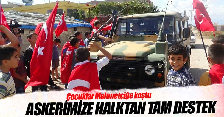 Sınırdaki askerimize halktan tam destek