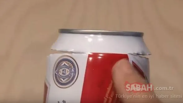 Boş kola kutusunu öyle değerlendirdi ki...