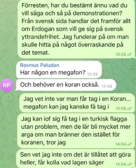 Rasmus Paludan'ın Kur'an-ı Kerim yakma skandalının perde arkası: Mesajları ortaya çıktı! Birbirlerine girdiler...