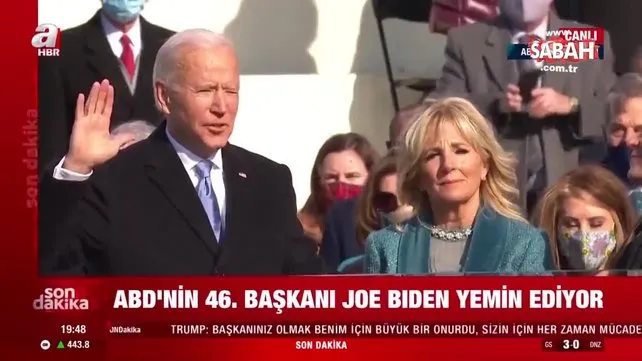 Son Dakika: ABD’nin 46’ıncı Başkanı Joe Biden yemin etti | Video