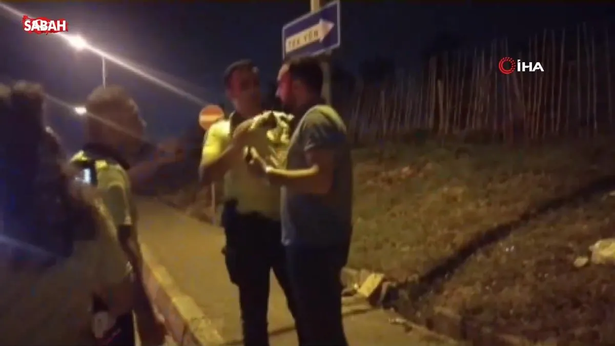 Alkolmetreye üflememek için direnen sürücüye 26 bin 558 TL ceza | Video