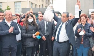 Gaz lambasından sonra torbalı şov