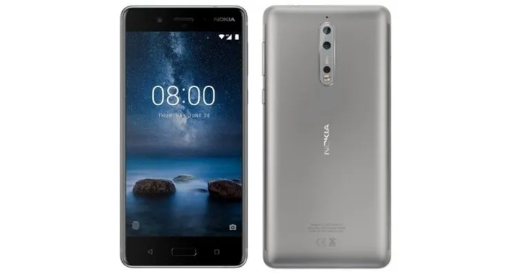 Nokia 8 gümüş renkli modeliyle görüntülendi!