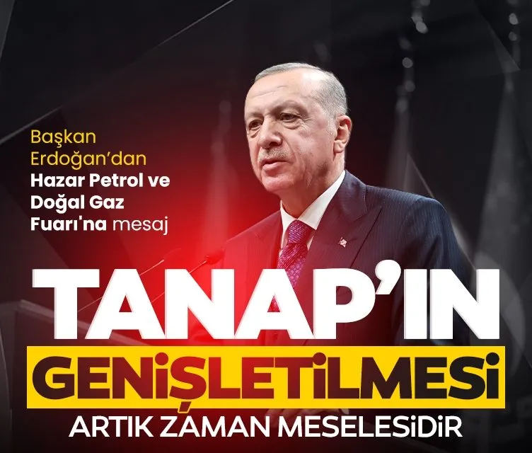 Başkan Erdoğan, Bakü’deki 29. Uluslararası Hazar Petrol ve Doğal Gaz Fuarı’na mesaj gönderdi