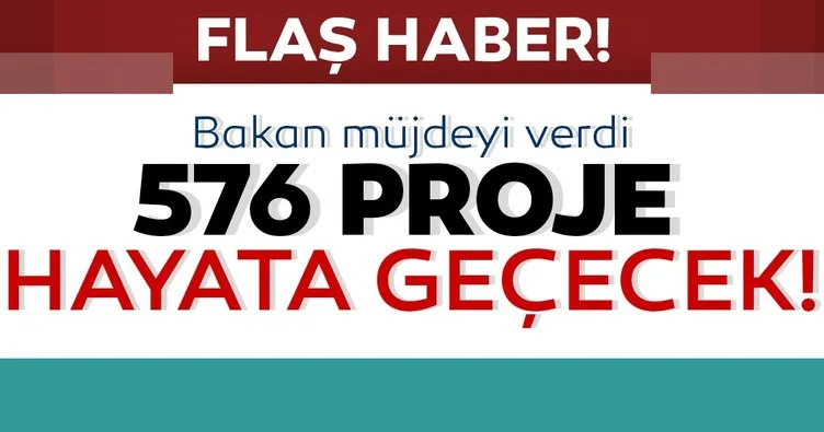 Son dakika | Bakan Murat Kurum müjdeyi verdi: 576 proje hayata geçecek...