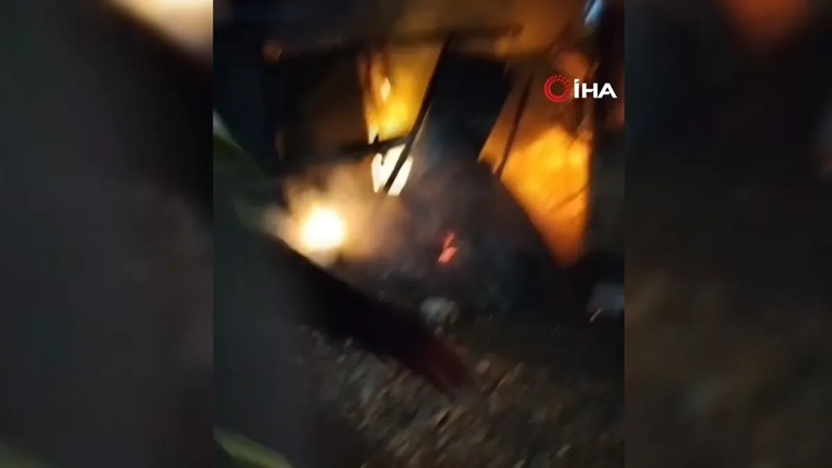 Bolu’da tek katlı ev küle döndü