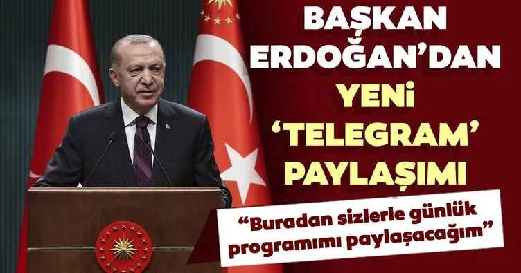 Son dakika haberi: Başkan Erdoğan’dan dikkat çeken ’Telegram’ paylaşımı