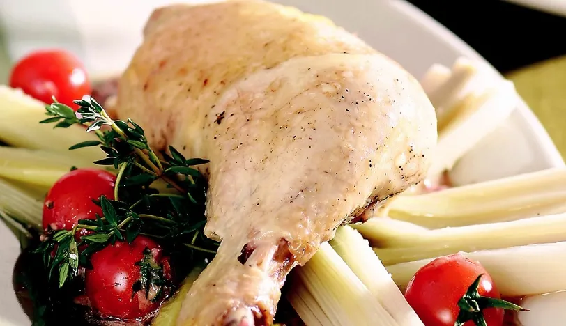 Pırasalı Tavuk Budu Sarması
