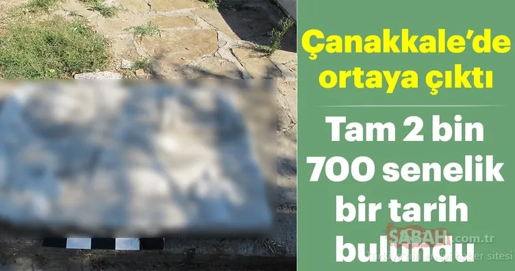 Çanakkale’de 2 bin 700 yıllık antik kent bulundu