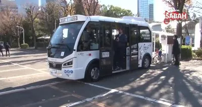 Türk markası elektrikli minibüs, Tokyo sokaklarında | Video
