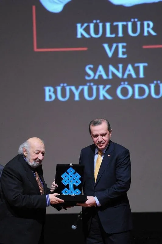 Erdoğan Ara Güler'in fotoğrafını çekti