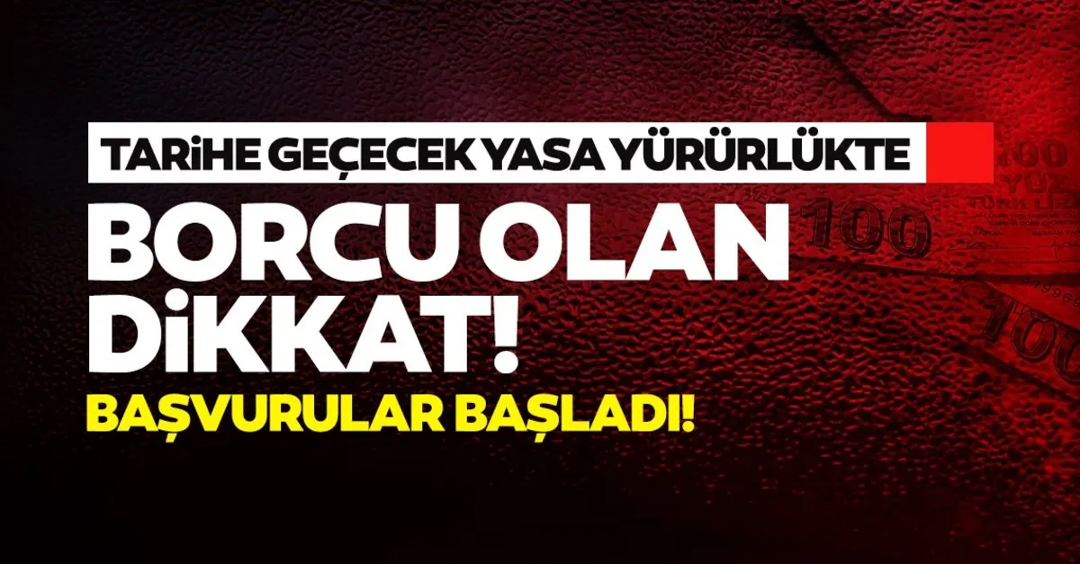 son dakika haberi vergi borcu