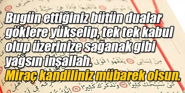 Kandil mesajları 2018! En güzel resimli Miraç Kandili mesajları ile sevdiklerinizi unutmayın