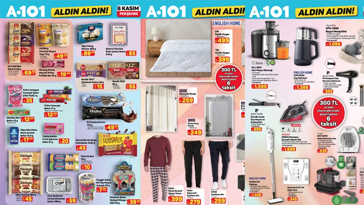 YENİ HAFTANIN FIRSAT KATALOĞU! A101 aktüel kataloğu 6 Kasım 2025: Meyve sıkacağı, çay makinesi, ütü...