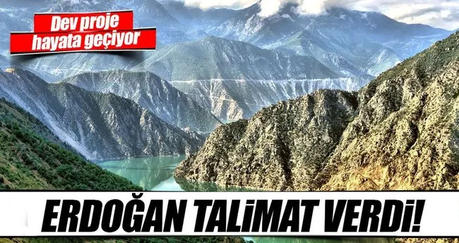 Erdoğan’ın talimat verdiği Çoruh Nehri Projesi hayata geçiyor