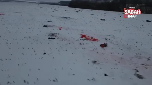 Düşen Ukraynalı askerleri taşıyan uçağın kara kutuları bulundu | Video