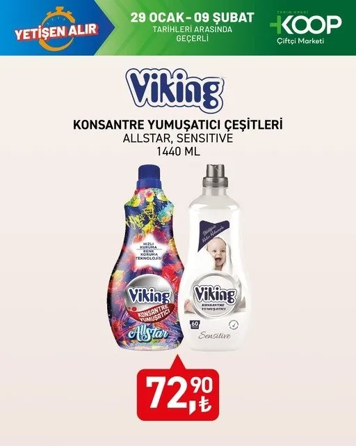 TARIM KREDİ AKTÜEL YENİ HAFTA: Deterjanı, yumuşatıcılar, bulaşık deterjanı... Tarım Kredi 1-9 Şubat indirim kataloğu
